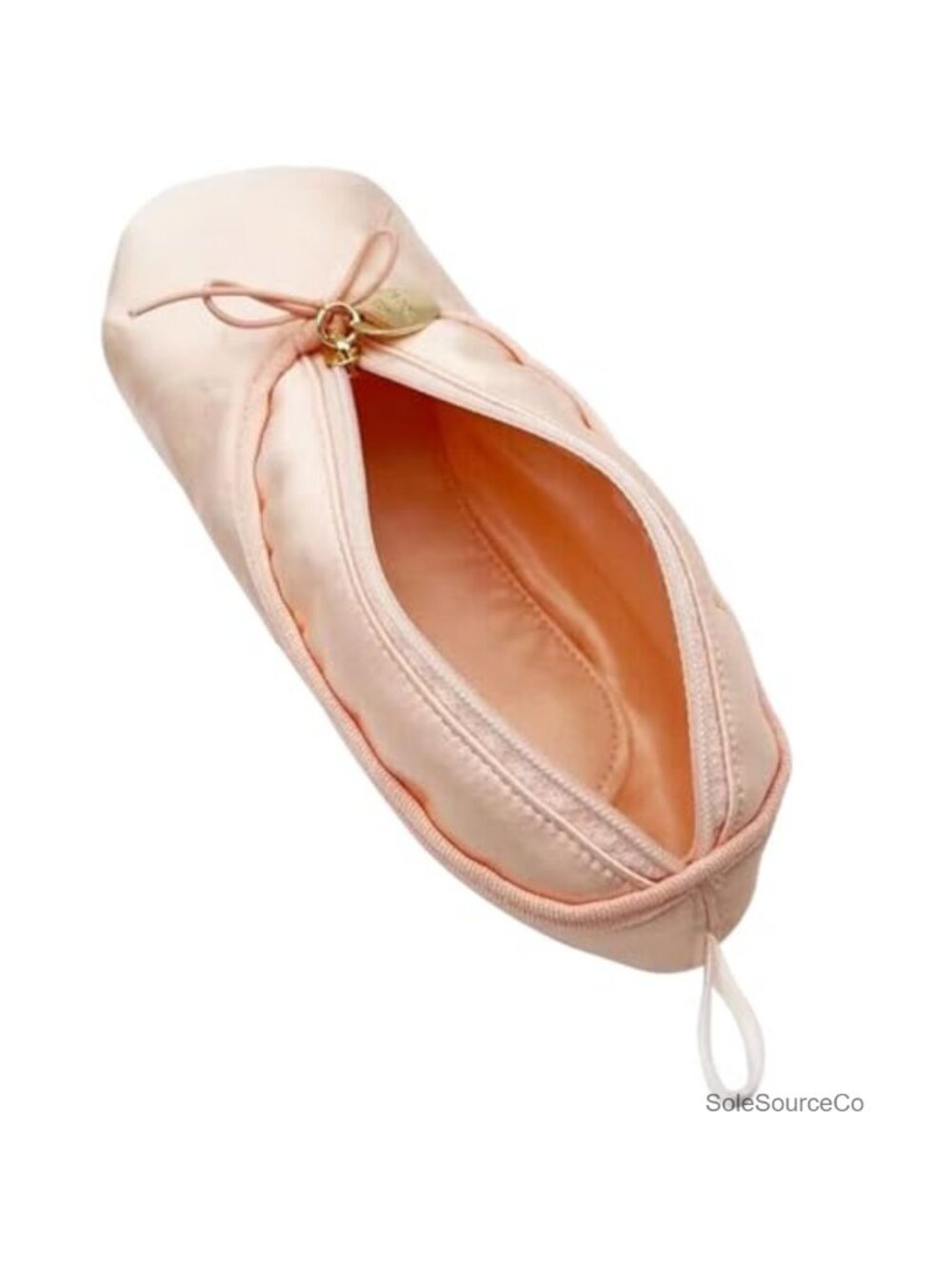 Small Satin Ballet Shoe Cosmetic Bag Zipper Pouch Dance Recital Gift